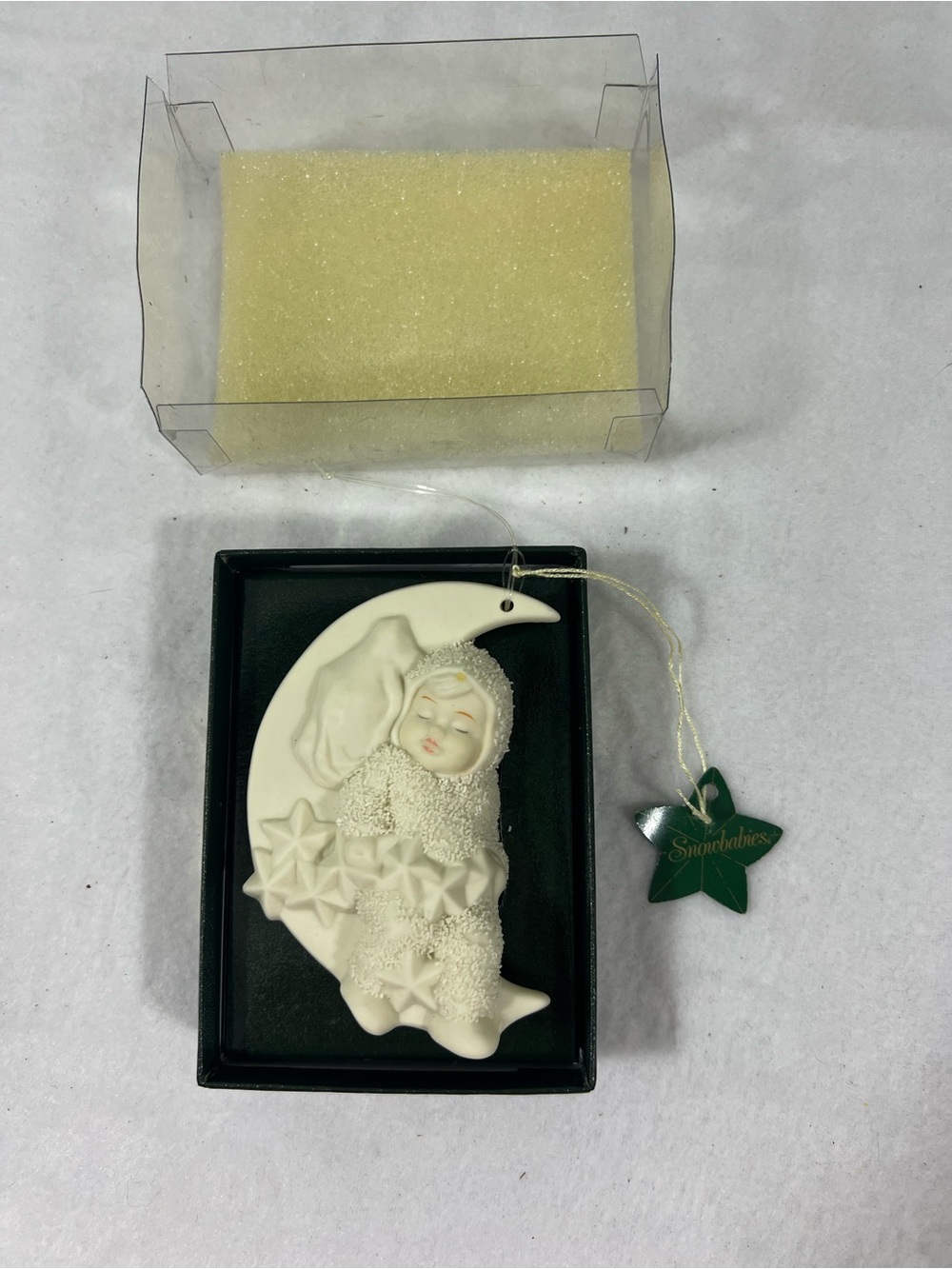 Vintage Department 56 Snowbabies Christmas Ornament “Rock-A-Bye Baby”